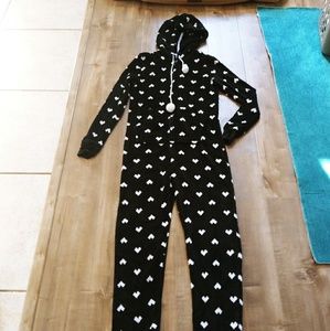 Lightly used fuzzy bodysuit pajamas